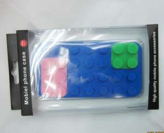   BUILDING BLOCKS SILICONE CASE COVER FOR APPLE iPHONE 4 4S New  