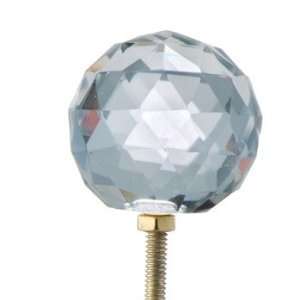  Large Multifacted Glass Sphere Knob