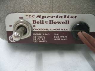 Bell & Howell Specialist 724G Filmstrip/Slide Projector  