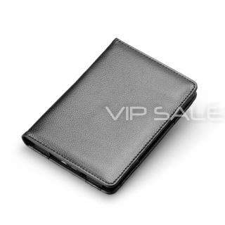  TOUCH BLACK LEATHER COVER CASE WITH BUILT IN LED READING LIGHT  