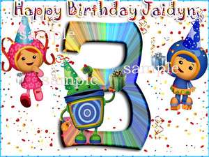 TEAM UMIZOOMI Edible CAKE Image Icing Topper Party Decoration  
