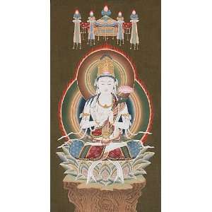  Padmapani Avalokiteshvara   Tibetan Thangka Painting