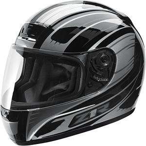  Z1R Phantom Avenger Helmet   X Large/Black/Silver 