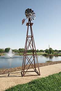 Bronze Steel Windmill 11 ft 6 Inches Tall (approx) BYW0004  