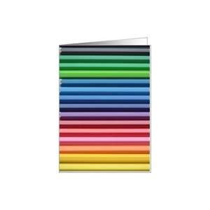  rainbow color pencils   colorful birthgay Card Health 