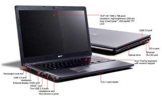 Acer Aspire Timeline AS5810TZ 4433 15.6 Inch HD Display Aluminum Laptop   Up to 8 Hours of Battery Life