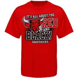  Nebraska Omaha Mavericks Red All About Red & Black T shirt 