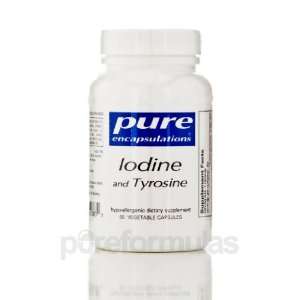  Pure Encapsulations Iodine and Tyrosine 60 Vegetable 