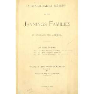   Families In England And America William Henry Jennings Books