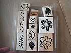 Stampin Up Watering Can with Flowers Stamps Set of 11  