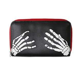  Misfits Skull Hands Zip Around Wallet 