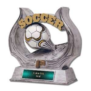  Hasty Awards 12 Custom Soccer Ultimate Resin Trophies TEAL 