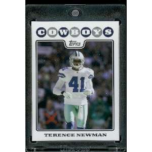 2008 Topps # 260 Terence Newman   Dallas Cowboys   NFL Trading Cards 