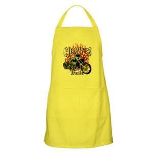  Apron Lemon Choppers Rule Flaming Motorcycle and Iron 