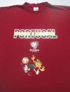 PORTUGAL futbol UEFA EURO 2006 soccer XL T SHIRT  