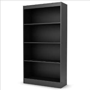  South Shore Solid black Axess Contemporary Shelf Bookcase 