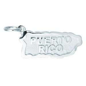  Sterling Silver Puerto Rico Charm Arts, Crafts & Sewing