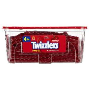 Twizzlers Strawberry Twists Tub 64 oz  Grocery & Gourmet 