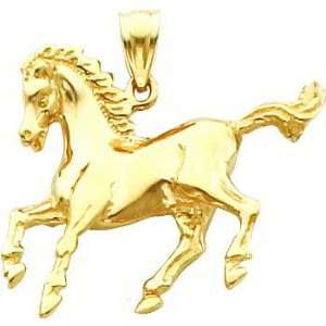  14K Gold Horse Charm Jewelry