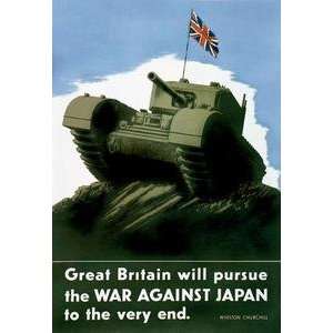 Vintage Art Great Britain Pursues the War with Japan 