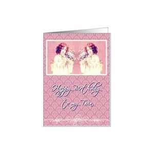  happy birthday to my twin pink Card Health & Personal 
