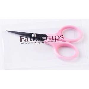  Fabscraps Scissors Pink Handles, 4 1/2 Inch Arts, Crafts 