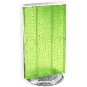 Azar 700513 GRE Pegboard Two Sided Counter Display, Green Translucent 