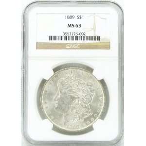  1889 P MS63 Morgan Silver Dollar Graded by NGC Everything 