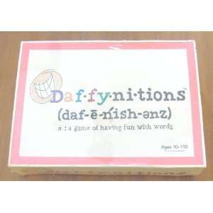    Daffynitions / A game of having fun with words 