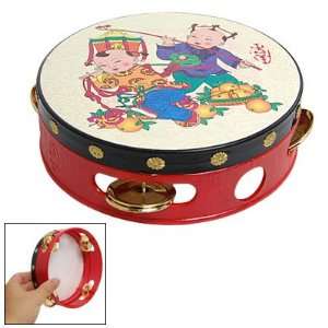   Shaking Single Side Paper Plastic Tambourine Beat Toy Toys & Games