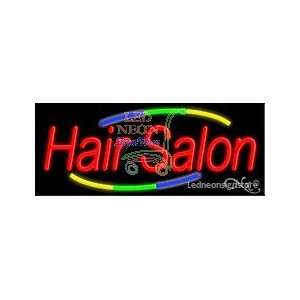 Hair Salon Neon Sign 13 inch tall x 32 inch wide x 3.5 inch Deep inch 