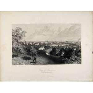   Providence Prospect Hill Steel Engraving Old Print