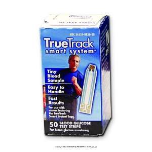 TRUEtrack Blood Glucose Test Strips   50 Count, Truetrack Strips 50Ct 