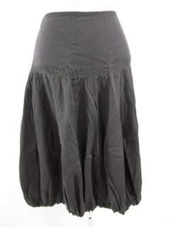 IRENE VAN RYB Gray Cotton Tapered Skirt Sz 40  