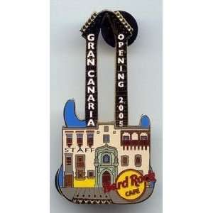  Gran Canaria Opening Staff Guitar Hard Rock Cafe PIN 