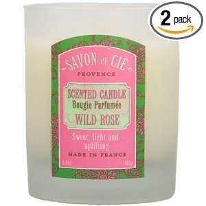  Savon et Cie Scented Candle, Wild Rose, 5.8 oz (165 g 