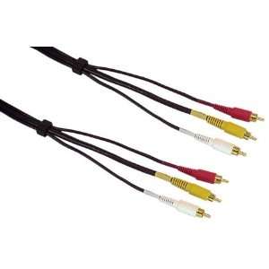  IEC Stereo VCR Audio and Video RCA Cable with Gold 