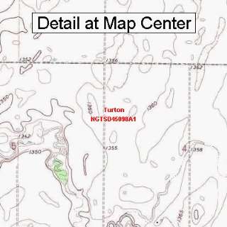  USGS Topographic Quadrangle Map   Turton, South Dakota 