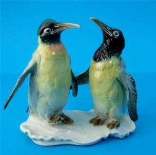 Karl Ens figure / figurine Pair of Penguins ~ Birds  
