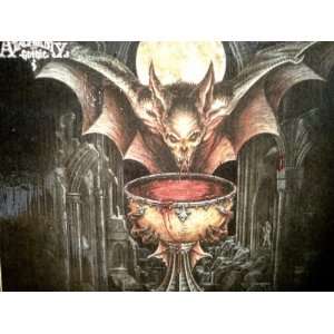    Feast of Orlok Alchemy Gothic Bat of Blood Plaque 