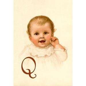  Vintage Art Baby Face Q   11263 8