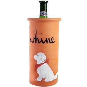    Zeppa Great Pyrenees Dog Clay Whine Wine Cooler