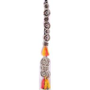 Wheel Hair braid Ornament (Choti)   Paranda with Multi color Beads and 