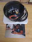 Al Afalava Chicago Bears Signed Mini Helmet w PIC  