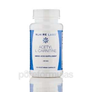  Klaire Labs Acetyl L Carnitine 250 mg 100 Vegetarian 