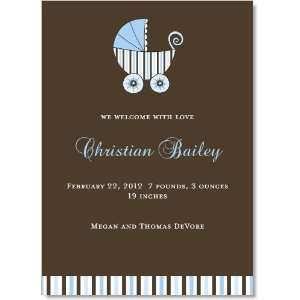  Baby Boy Stroller Birth Announcements Baby