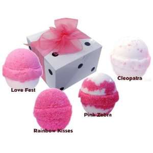  Valentines Day Bath Bomb Gift Set of 4 Limited Fragrances 
