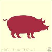 PIGGIE STENCIL (Folk Art Pig Stencil) Artful Stencil  