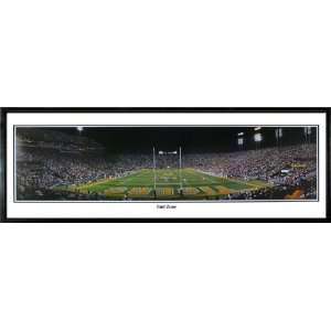  Rob Arra College Stadium Framed Panoramic of LSU End Zone 