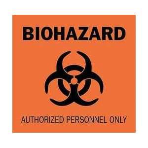 Biohazard Sign,7 X 10in,bk/orn,surf   BRADY